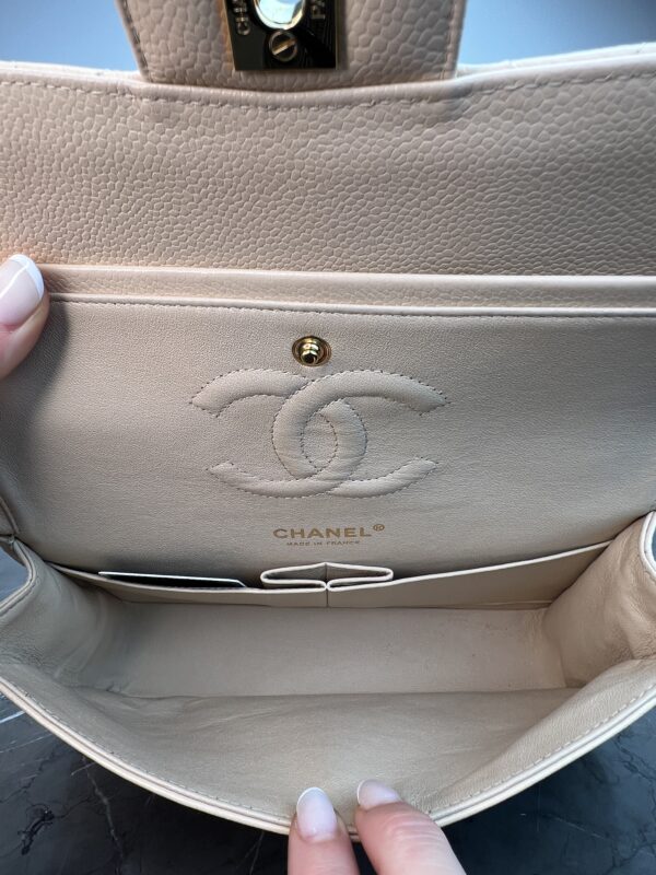 CHANEL Classic Medium Beige • Caviar GHW - Image 11