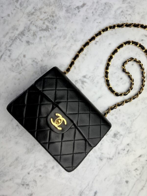 CHANEL Classic Mini Square • Vintage • GHW - Image 13