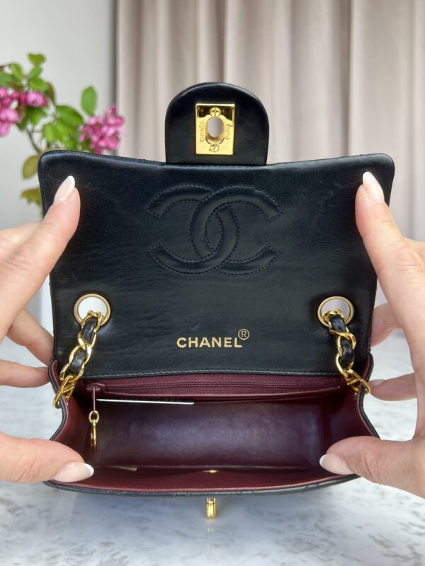 CHANEL Classic Mini Square • Vintage • GHW - Image 10